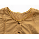 Women's Round Neck Short Sleeve Shirt + Midi Skirt Set - Casual Elegance Ensemble