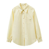 Women's Timeless Button-Up Shirt with Pocket Detail