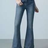 Women's Retro High-Waisted Flared Jeans