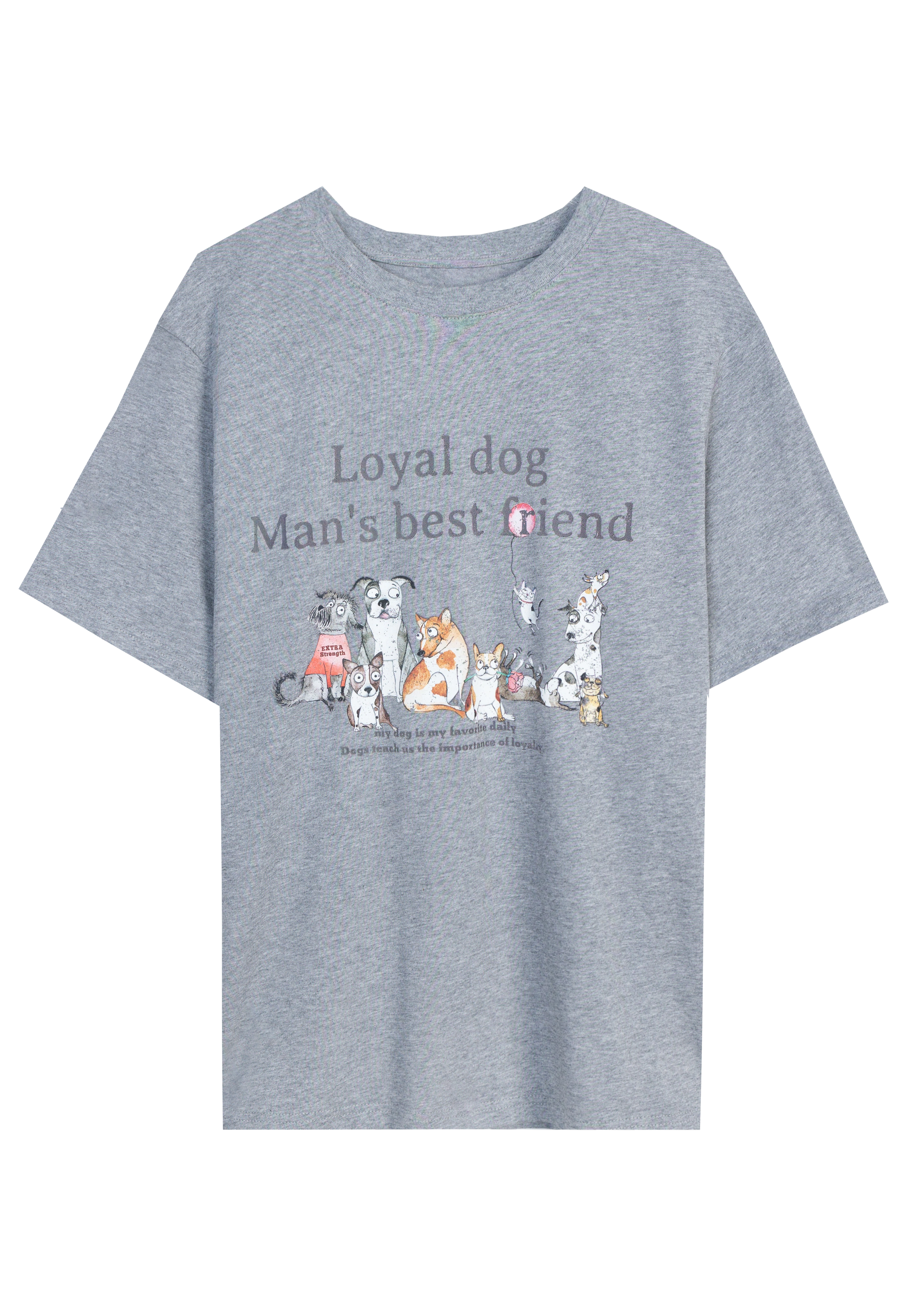 Women's Loyal Dog Print T-Shirt