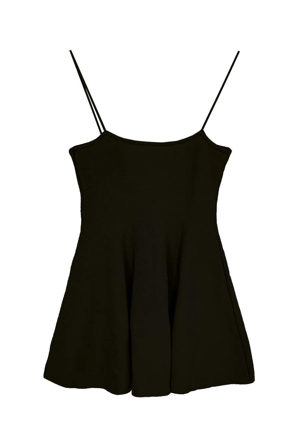 Women's Flowing Camisole Top with Delicate Straps and Flared Hem