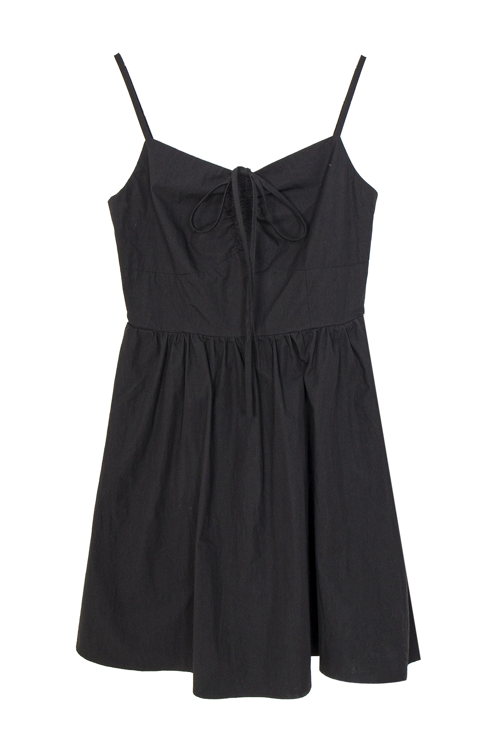 Summer Sundress with Tie Straps and Cinched Waist