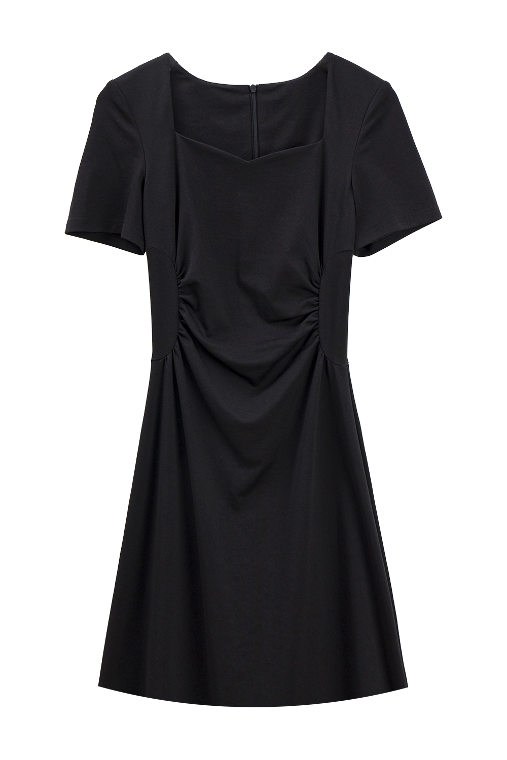 Women's Minimalist Short-Sleeve Dress