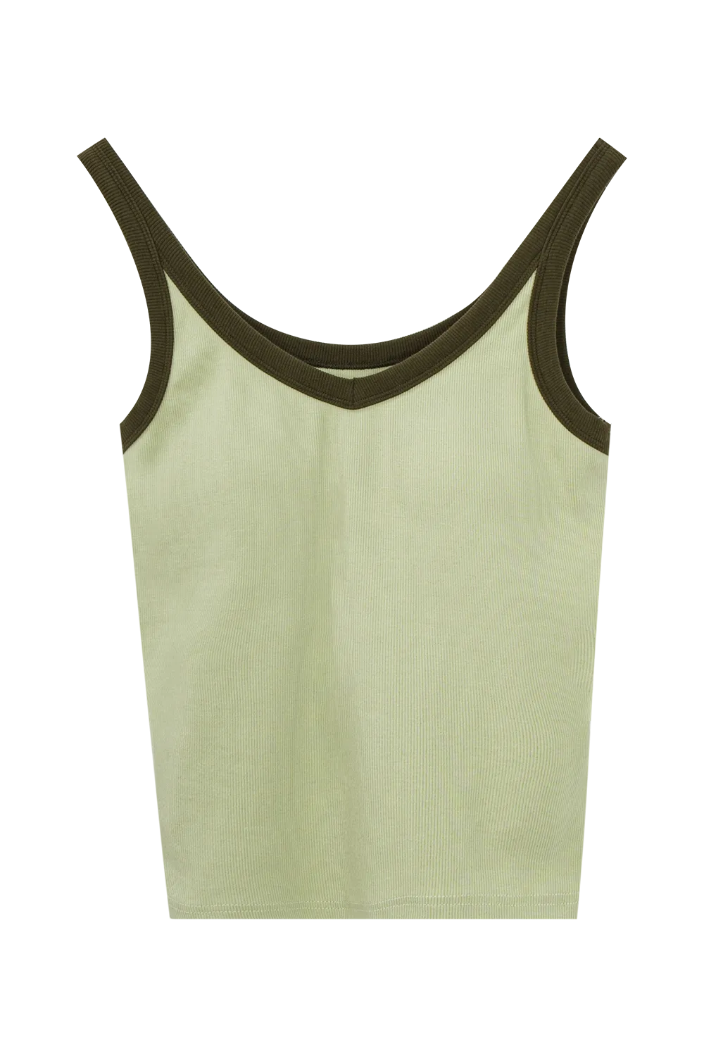 Women's Classic Ribbed Tank Top with Scoop Neck