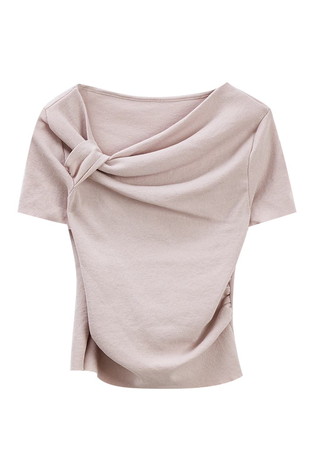 Women's Simple Knot Front Short-Sleeve T-Shirt