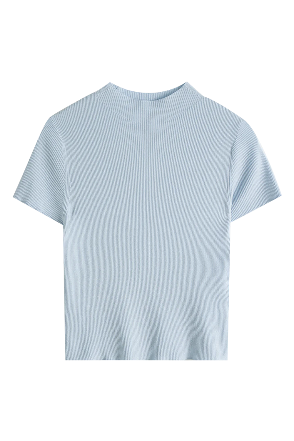 Lightweight Ribbed Knit Tee for a Casual Chic Look