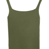 Textured Knit Tank Top, Simple Fashionable Design