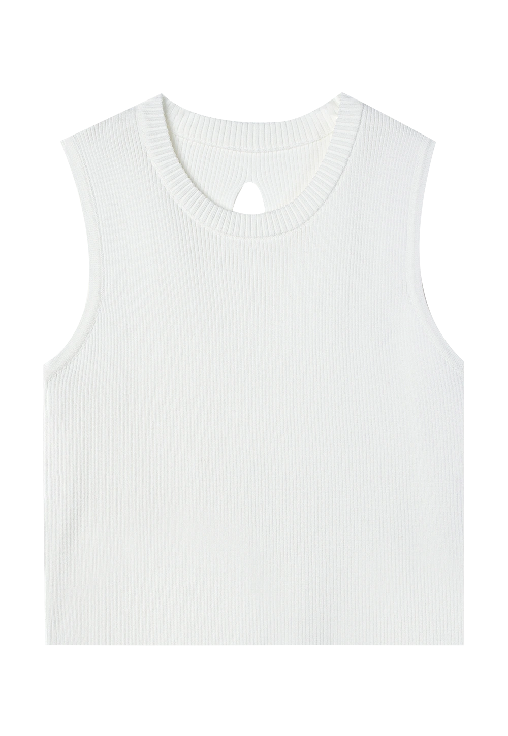 Classic Ribbed Sleeveless Top - Comfort Fit