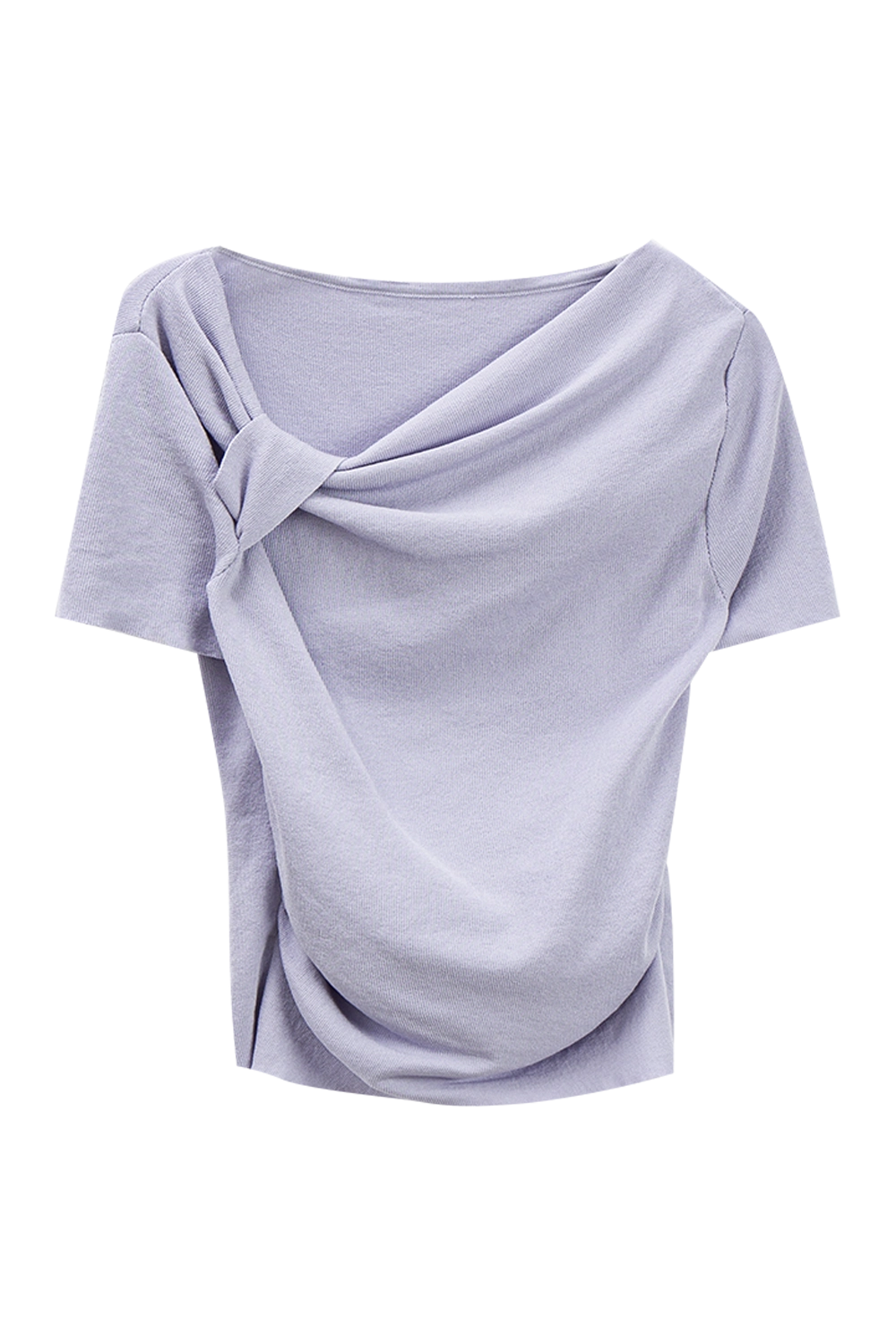 T-Shirt Lengan Pendek Depan Simpul Simpul Wanita