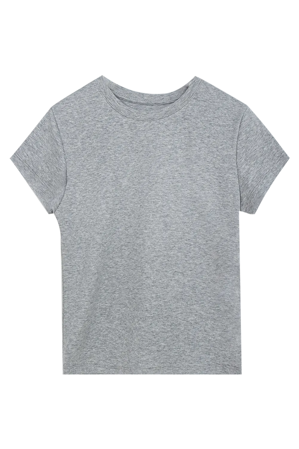 Crew Neck Short Sleeve T-Shirt Simple Everyday Essential