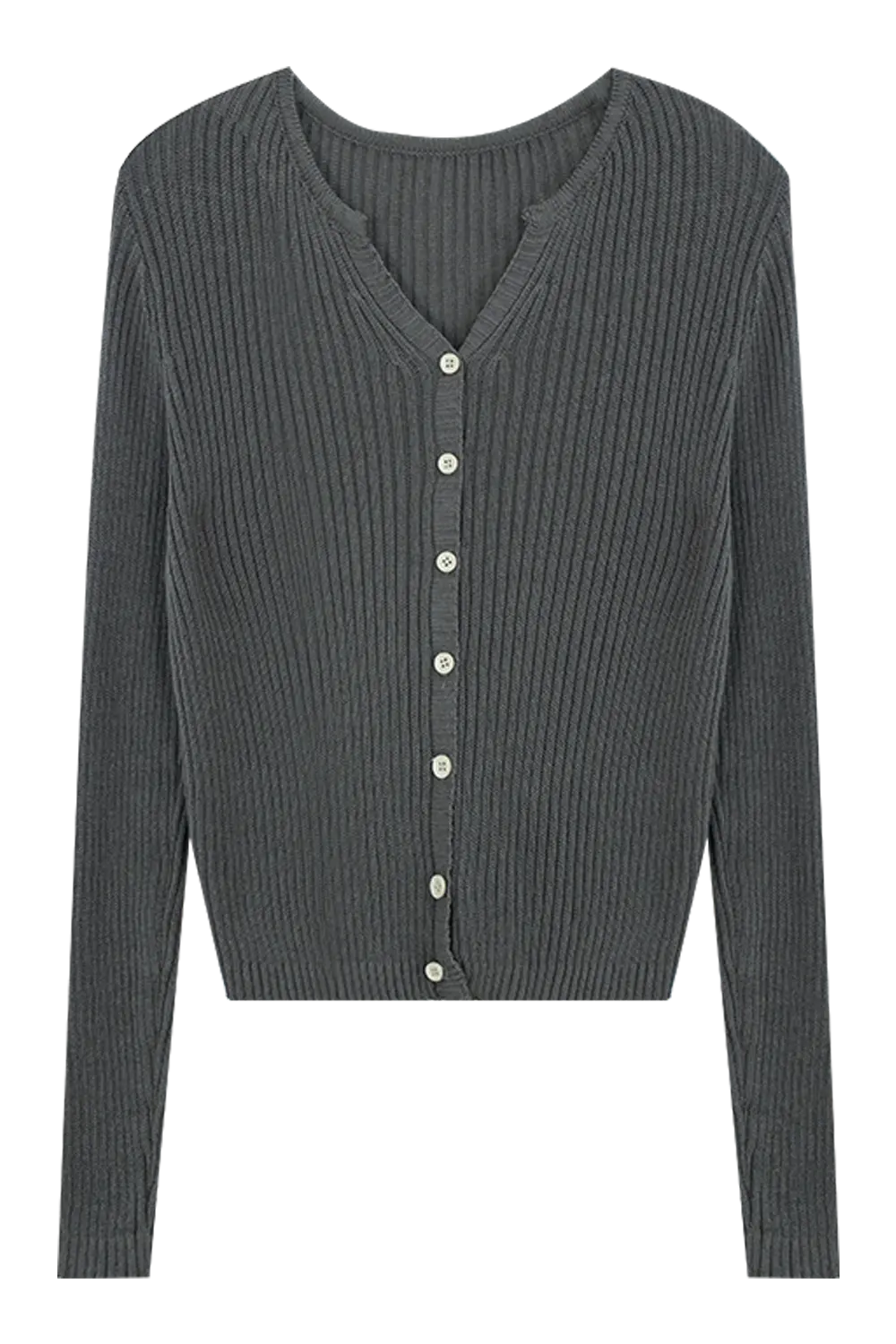 Chic Comfort: Classic Cardigan with Soft Texture and Button-Down Elegance