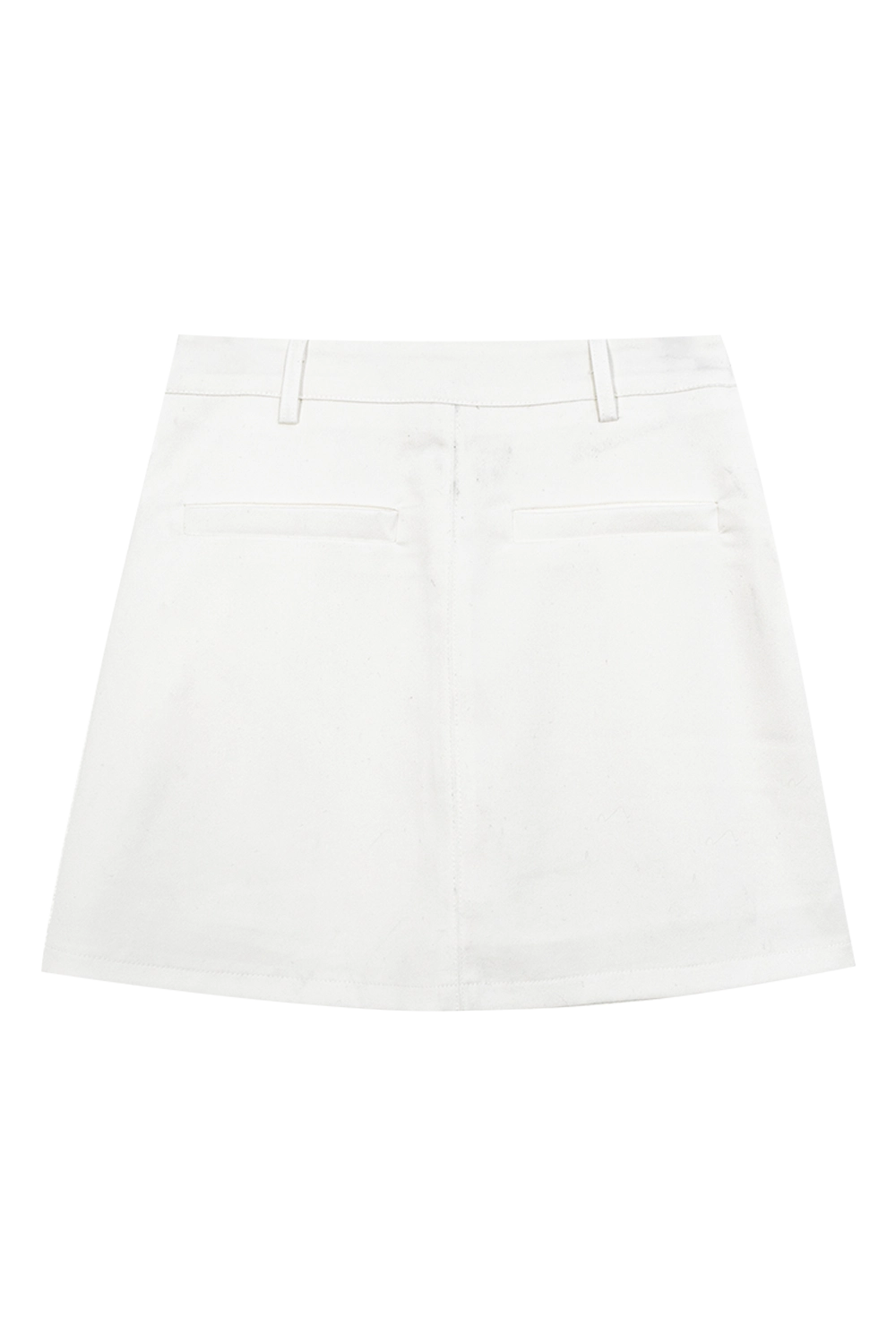 Skirt Mini Perincian Poket Moden