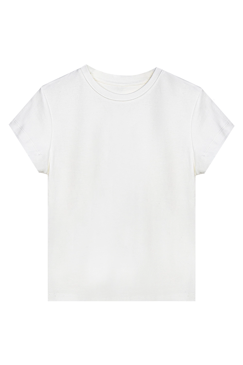 Crew Neck Short Sleeve T-Shirt Simple Everyday Essential