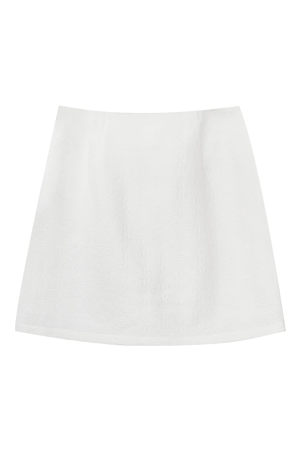 Skirt Mini A-Line Bertekstur, Rekaan Klasik untuk Semua Musim