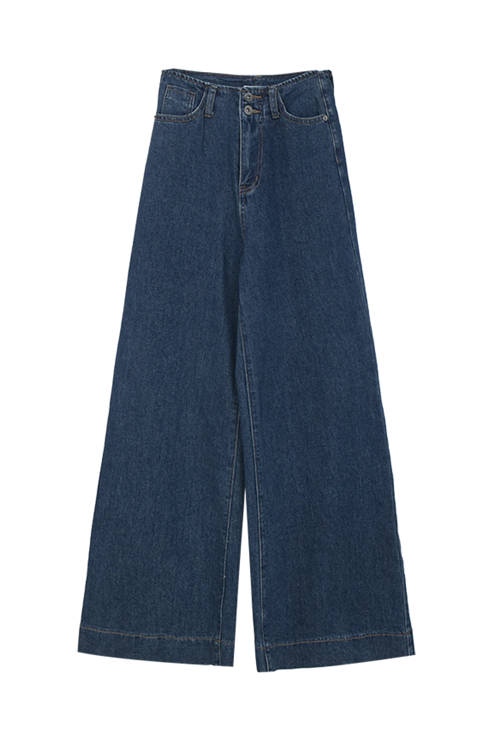 Seluar Jeans Denim Kaki Lebar Klasik