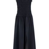 여유로운 핏의 보호 시크 스목 캐미솔 드레스