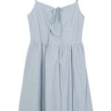 Summer Sundress with Tie Straps and Cinched Waist