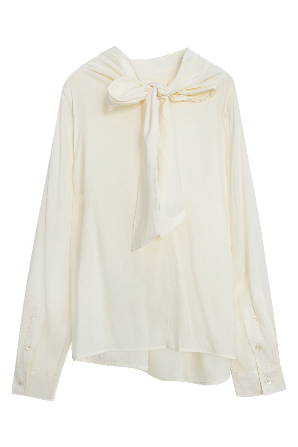 나비 넥타이 디자인 긴 소매 셔츠, 우아한 전문 복장