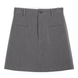 Women's Formal Mini Skirt with Front Pockets