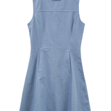 Pakaian Mini Tanpa Lengan A-Line Elegan Wanita