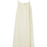 Váy maxi đính hoa có dây spaghetti - Trang phục dạ hội thanh lịch