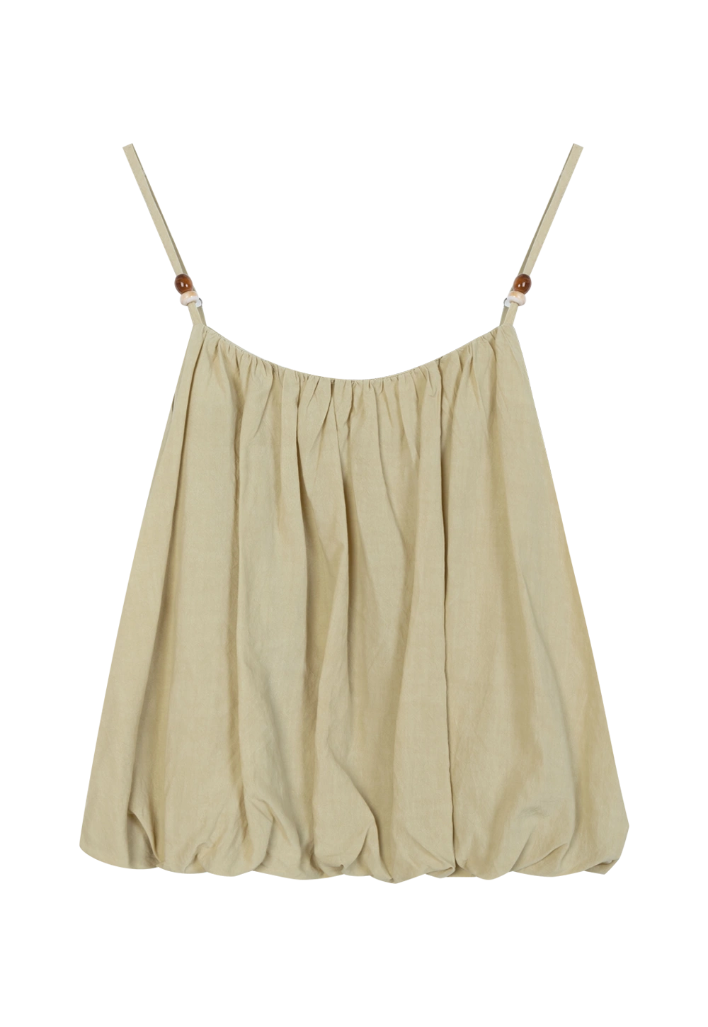 Chic Linen Women's Camisole Top with Decorative Button Details