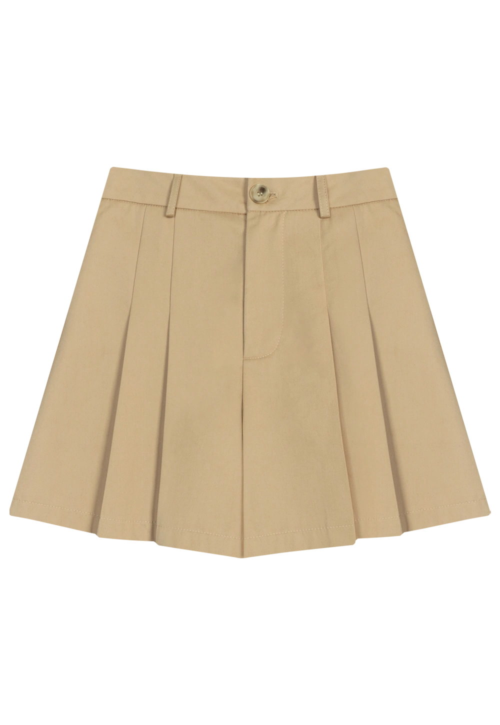 Women's pleated skirt-pants - high waist a-line mini skirt